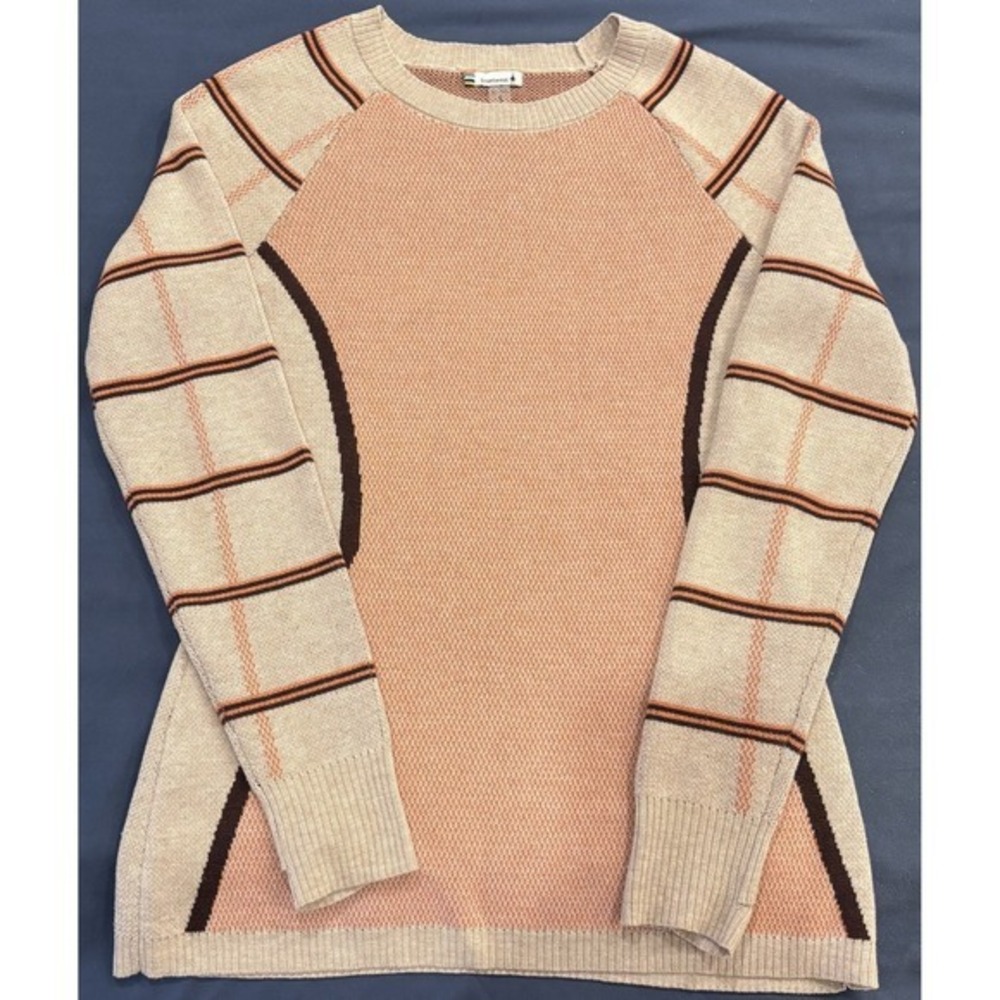 Smartwool Women's Dacono Ski Crew Sweater Pink Size Small‎ Merino Wool Blend